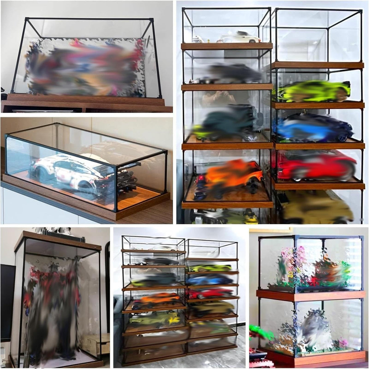 Self-Assembly Clear Acrylic Display Case, Multiple Sizes Acrylic Display Box, Dustproof Protection for Figures Collectibles Memorabilia Jewelry Toys Storage(70x55xh50cm/28x22x20in)