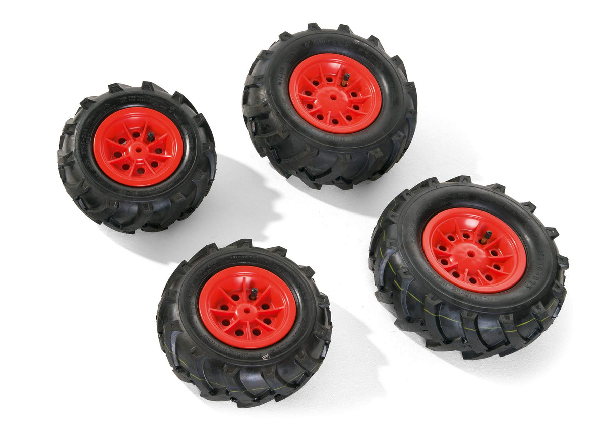 ROLLY TOYS 409853 Pneumatic Tires for Tractors red Rim