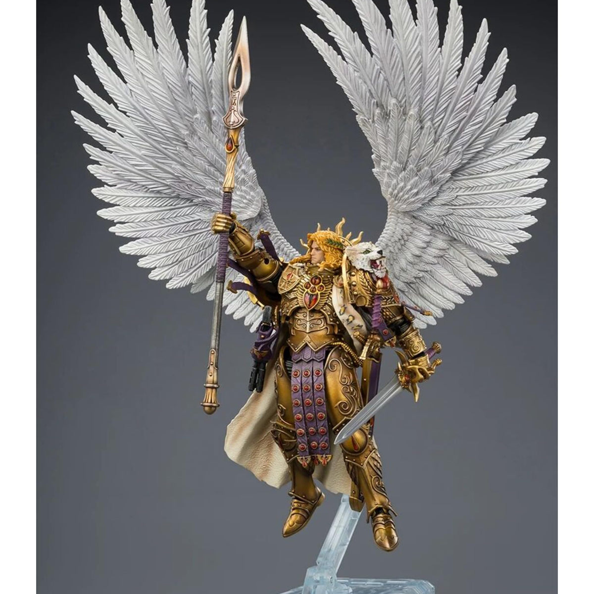 JOYTOY Collector's Edition Sanguinius Warhammer 40K 1/18 Action Figures Blood Angels Sanguinius Primarch of the IXth Legion Collector's Edition Birthday Gifts Collectible Model Warhammer Miniatures
