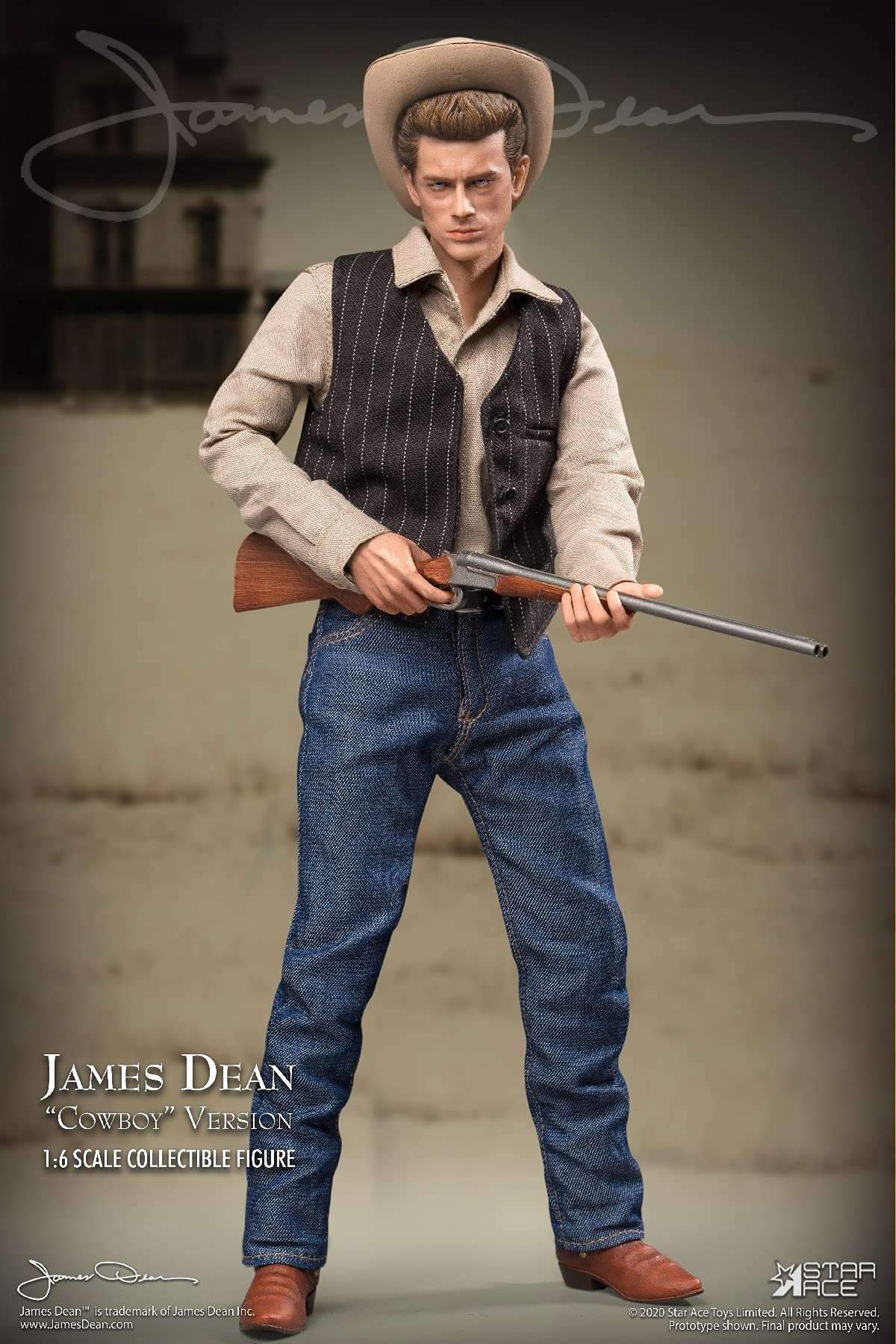 Star Ace Toys James Dean (Cowboy Version) 1:6 Scale Collectible Action Figure, Multicolor