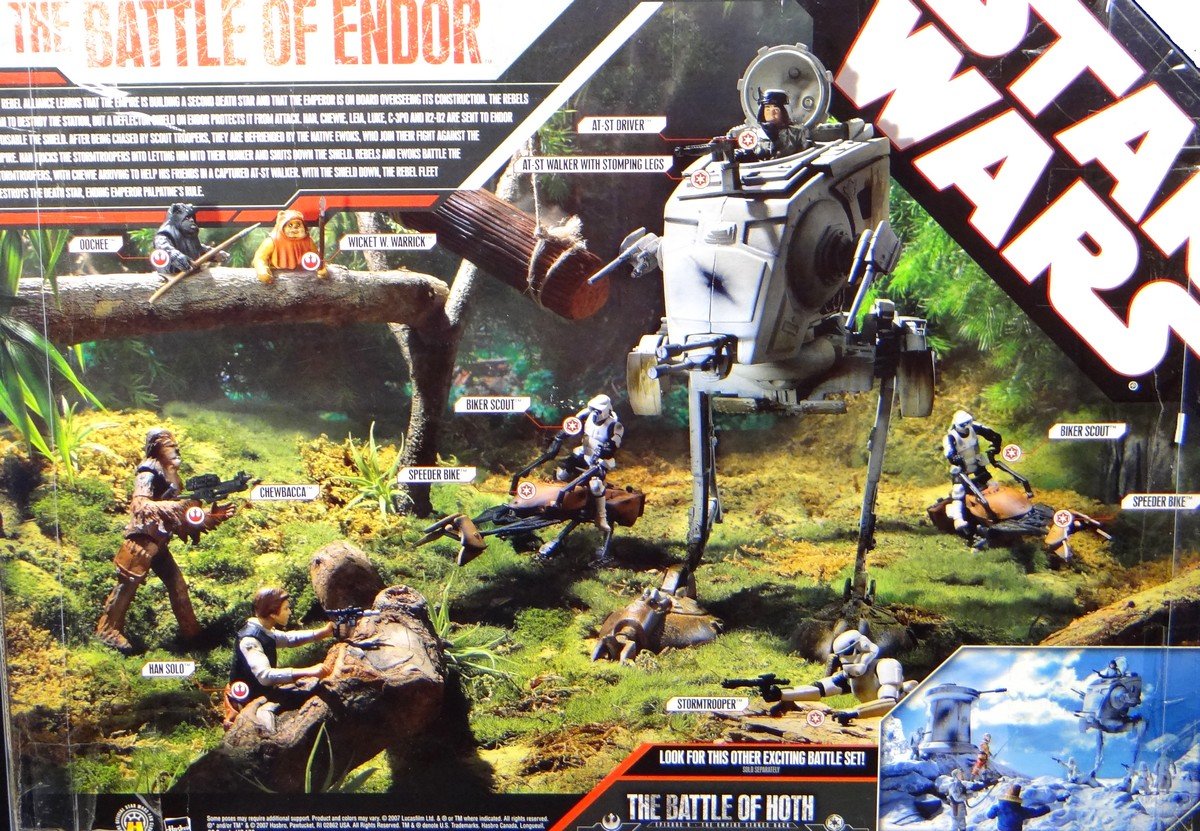Star Wars 30th Anniversary Saga 2007 Exclusive Action Figure Mega-Pack The Battle of Endor