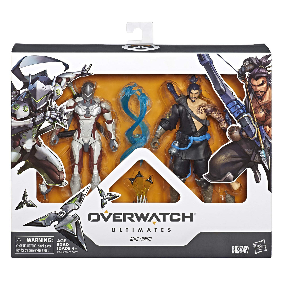 Hasbro Toys Overwatch Ultimates Series Hanzo and Genji Dual Pack 6-Inch-Scale Collectible Action Figures with Accessories - Blizzard Video Game Characters