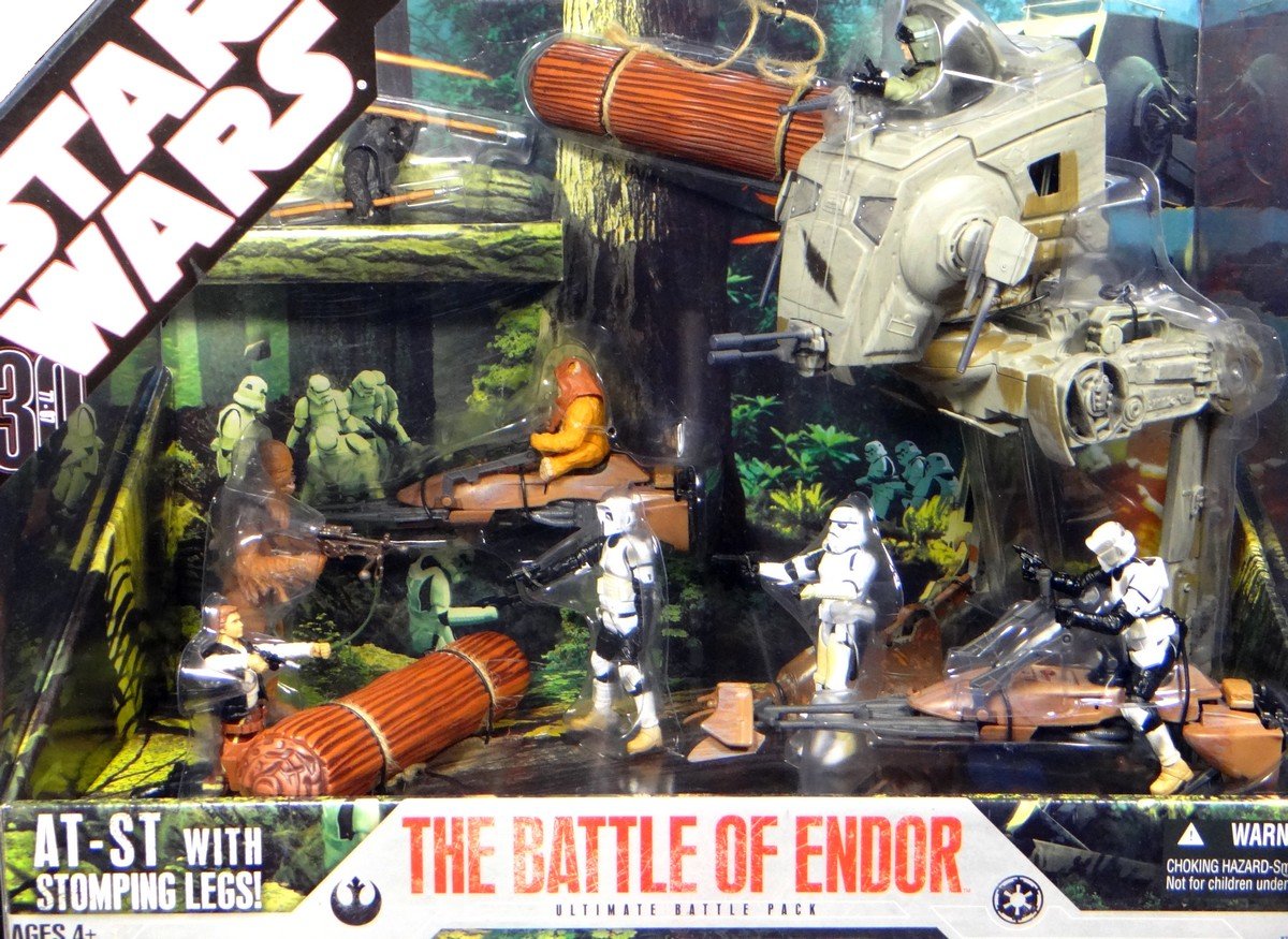 Star Wars 30th Anniversary Saga 2007 Exclusive Action Figure Mega-Pack The Battle of Endor