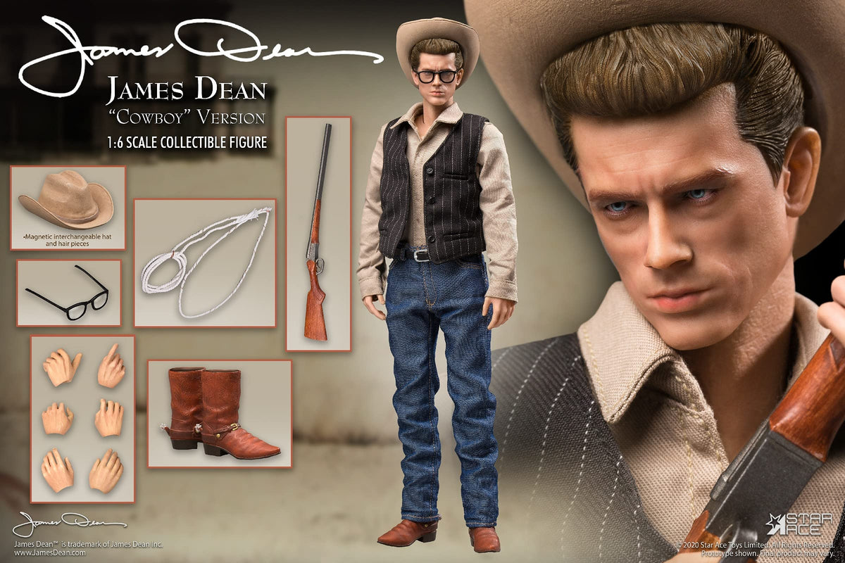 Star Ace Toys James Dean (Cowboy Version) 1:6 Scale Collectible Action Figure, Multicolor